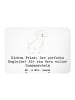 Magnet Bichon Frisé Freude mit Spruch in Weiß
