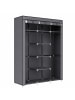 SONGMICS Kleiderschrank Rylan in Grau - (B)150 x (H)175 x (T)45 cm