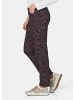 GOLDNER Druckhose CARLA mit Paisley-Muster in anthrazit / gemustert