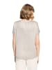 Betty Barclay Satin-Bluse kurzarm in Grau Beige