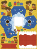 Buntpapierfabrik Ludwig Bähr Adventskalender-Set Geschenkboxen Fuchs 9x9x11cm