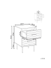 Beliani Nachttisch WALGETT in Schwarz - (W) 40 x (H) 54 x (L) 39 cm