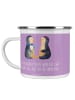 Mr. & Mrs. Panda Camping Emaille Tasse Hochzeitsreise Ewige Lieb... in Lavendeltraum