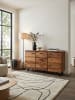 KADIMA DESIGN Sideboard 145x82x45 cm Massivholz / Metall mit Baumkante