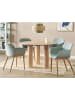 Beliani Esszimmertisch ORIN in Braun - (W) 120 x (H) 76 x (L) 120 cm