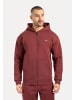 SMILODOX Zip Hoodie Ilyas in Bordeaux