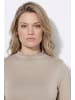 Ulla Popken Langarmshirt in steingrau