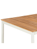 Beliani Esstisch GIOVINAZZO in Braun/Weiß - (W) 90 x (H) 75 x (L) 180 cm