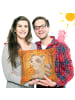 Mr. & Mrs. Panda Kissen Waschbär Kürbis Design ohne Spruch in Weiß