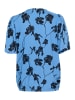 Kaffe Kurzarm-Bluse KAariana Regular fit in Riviera/Black Flower Print