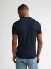 Petrol Industries Strick-Poloshirt Cactus in Blau