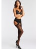 PETITE FLEUR GOLD Ouvert Strumpfhose in schwarz