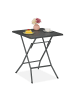relaxdays Gartentisch in Grau - (B)62 x (H)73 x (T)62 cm
