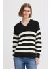 Oxmo V-Ausschnitt-Pullover OXKALA in Schwarz