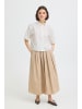 Fransa Kurzarm-Bluse FREMMY Box fit in WHISPER WHITE EMBROIDERY