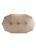 ABRIHOME Doppelseitiger Sonnenschirm in Khaki 450 cm rechteckig mit Kurbel