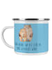 Mr. & Mrs. Panda Kaffeebecher Henna-Abend Farbenliebe mit Spruch in Sky Blue