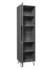 58 aufm Kessel VITRINE Erna 51x45x197 Anthrazit matt Lack