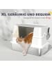 Pawhut Katzentoilette 60,2L x 40,2B x 44,5H cm