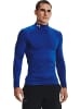 Under Armour Longsleeve "ColdGear Armour Comp Mock" in Blau