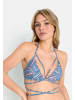 LSCN BY LASCANA Triangel-Bikini-Top in blau bedruckt