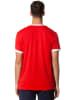 Stark Soul® Kurzarm Sportshirt Pinstripes in rot-weiss