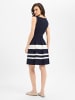 Marie Lund Kleid in marine ecru - 0001