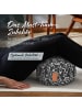 DoYourFitness Yoga-Kissen Vishnu gefüllt Dinkelspelz schwarz/weiß rund Style 3 Schwarz