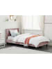 Beliani Bettrahmenbezug FITOU in Rosa - (W) 100 x (H) 75 x (L) 214 cm