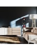 relaxdays Standregal in Schwarz - (B)33 x (H)145 x (T)28 cm