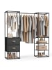 SONGMICS Kleiderschrank Blochic in Schwarz - (B)40 x (H)180 x (T)194.2 cm