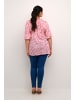 KAFFE curve Langarm-Bluse KCsigrida Regular fit in Pink/Red Graphic Dot