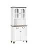HOMCOM Küchenschrank in Weiß 76L x 38B x 182H cm