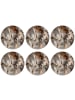 OnlyWow Glasuntersetzer 6er-Set Abstrakt