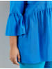 SAMOON Bluse 3/4 Arm in Digital Blue