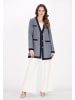 DreiMaster Women Coat in navy glitter