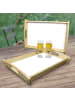 Mr. & Mrs. Panda Dekotablett Igel Familie mit Spruch in Gelb Pastell