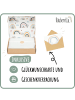 Räuberella Baby Geschenkset – Schmusetuch Hase, Holz-Beißring & Halstuch in Mint - 10x10 cm