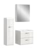 ebuy24 Badmöbelset Ice (3-teilig) Weiß 105 x 46 cm