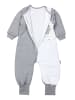 TupTam Baby Schlafsack mit Beinen und Ärmel ganzjährig in grau/gelb