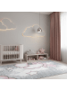 KADIMA DESIGN Kinderteppich Bär Polypropylen saugroboter Kurzflor Kinderzimmer in Pink