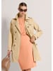 MADELEINE Kurzer Trenchcoat mit Bindegürtel in beige