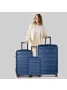 D&N South Dakota 4 Rollen Kofferset 3-teilig mit Dehnfalte in navy blue