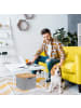 relaxdays 10 x Aufbewahrungskorb in Grau - (B)33 x (H)25 x (T)33 cm