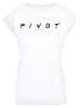 F4NT4STIC T-Shirt 'FRIENDS TV Serie Pivot Logo' in weiß