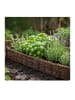 relaxdays 4 x Beeteinfassung in Braun - (B)100 x (H)10 cm