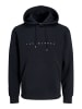 Jack & Jones Bequemer Kapuzenpullover mit dezentem Schriftzug Robust in Schwarz