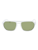 Serengeti Männer Sonnenbrille Flieger Weiß