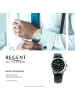 Regent Armbanduhr Regent Lederarmband schwarz extra groß (ca. 41mm)