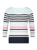Betty Barclay Basic Shirt mit U-Boot-Ausschnitt in Mint/Dark Blue